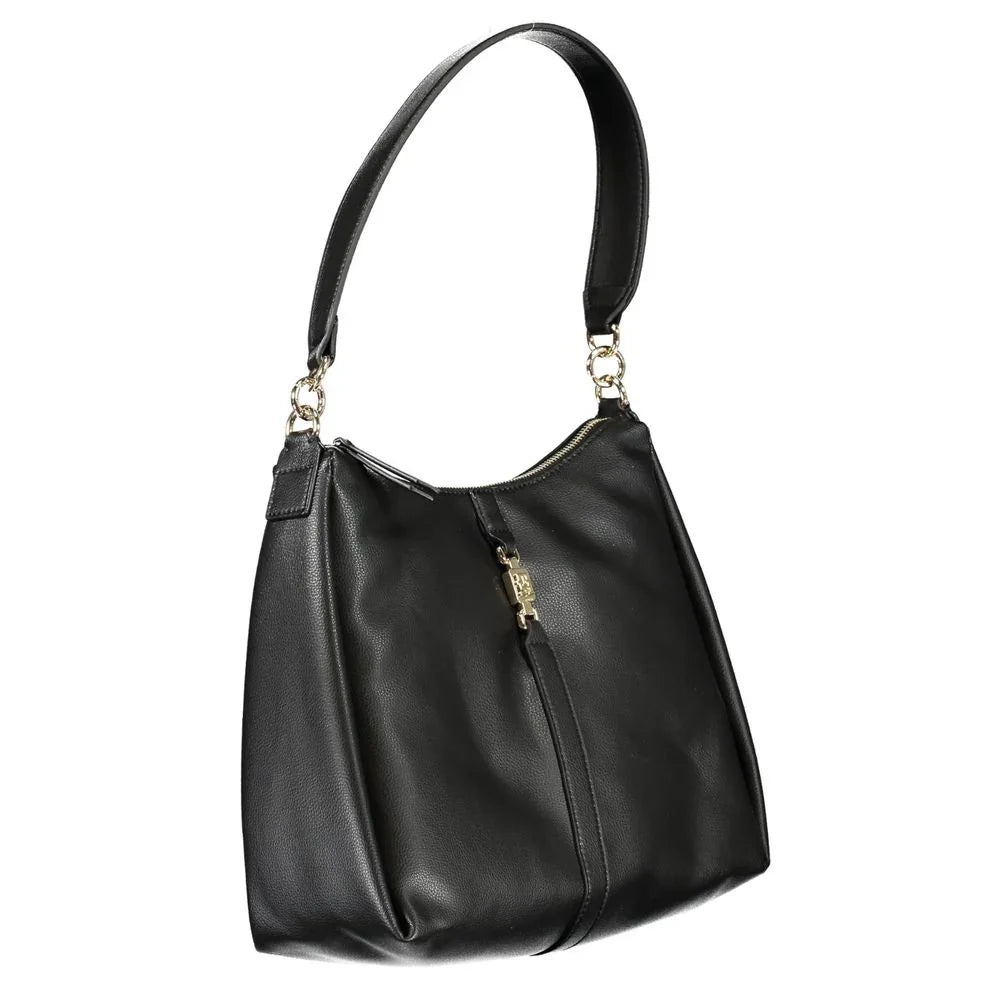 Tommy Hilfiger Black Polyester Women Shoulder Bag