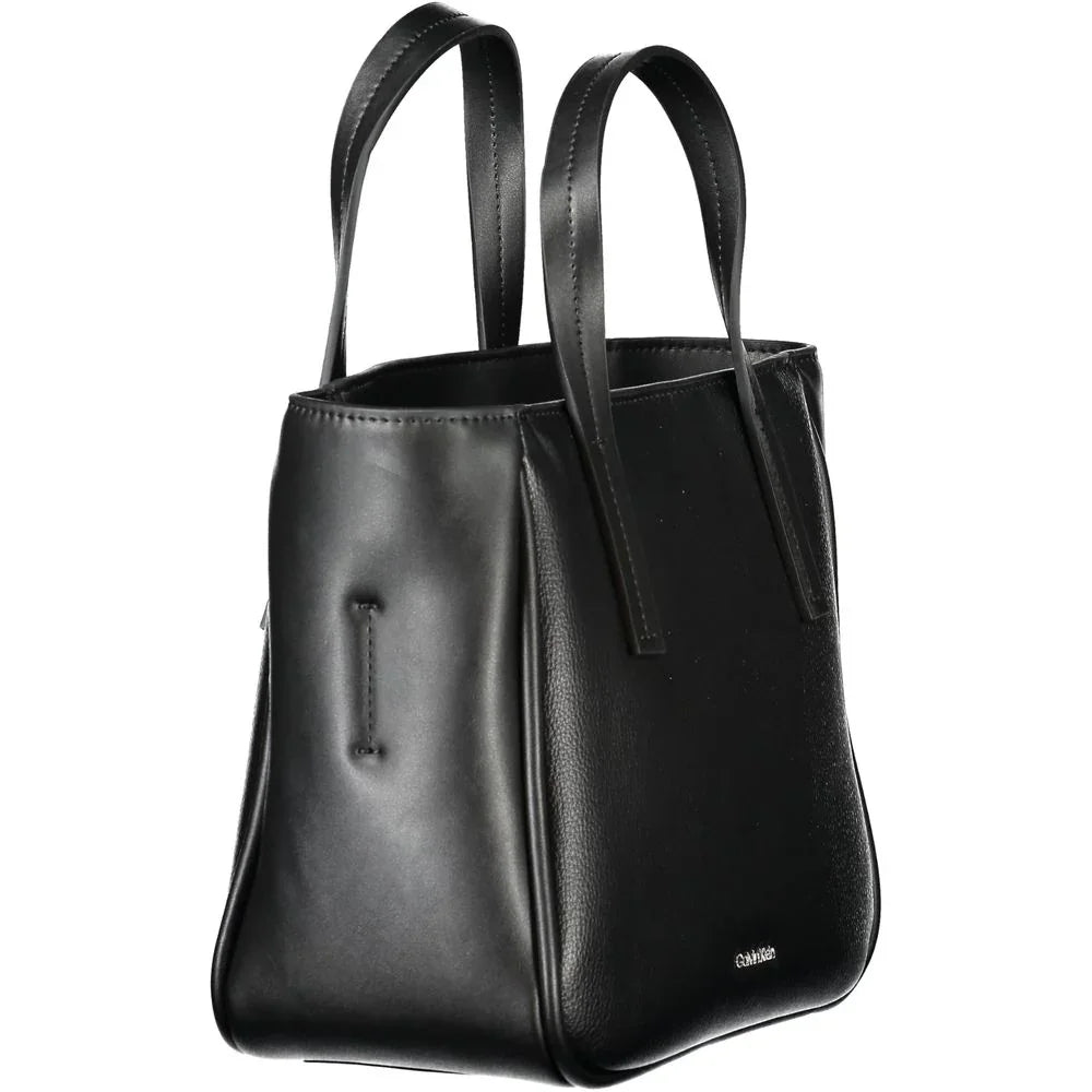 Schwarze Damenhandtasche von Calvin Klein aus Polyethylen