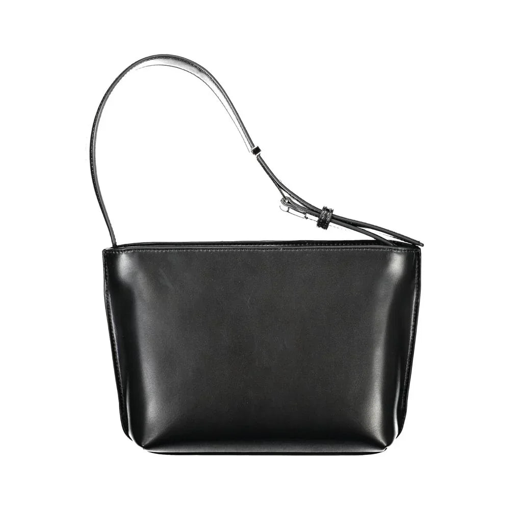 Calvin Klein Black Polyester Woman Shoulder Bag