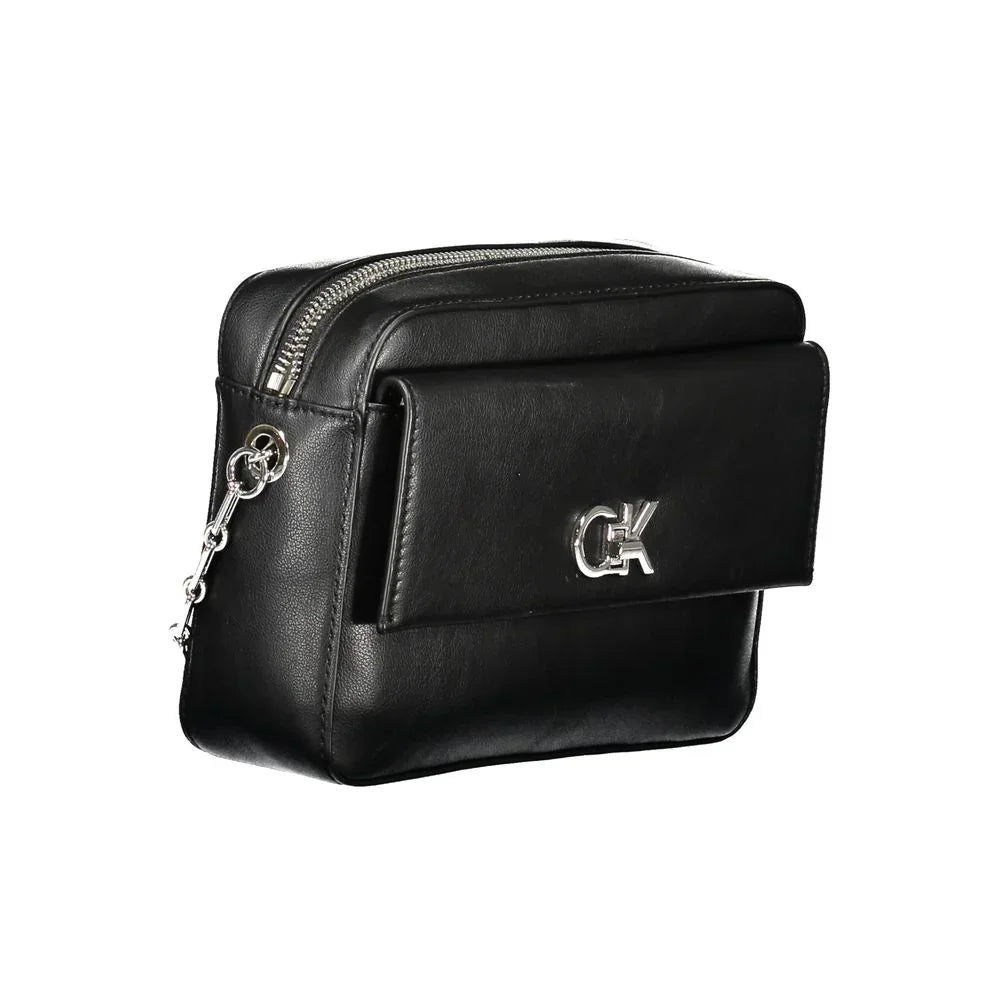 Calvin Klein Black Polyester Women Shoulder Bag