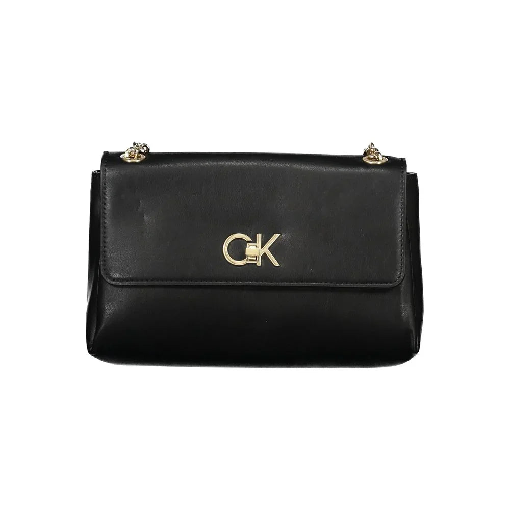 Calvin Klein Black Polyurethane Women's Handbag
