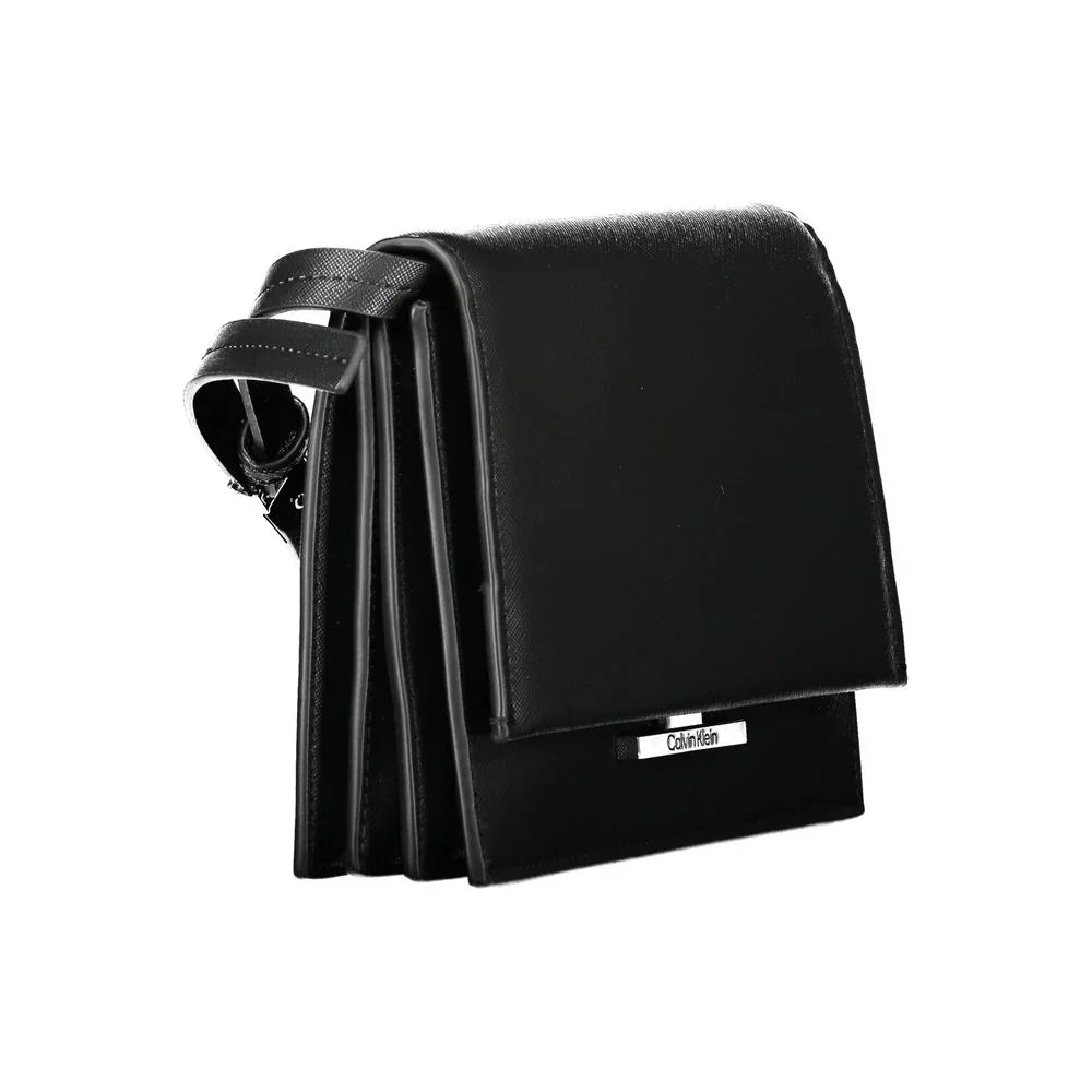 Calvin Klein Nero Poliuretano Damen-Schultertasche