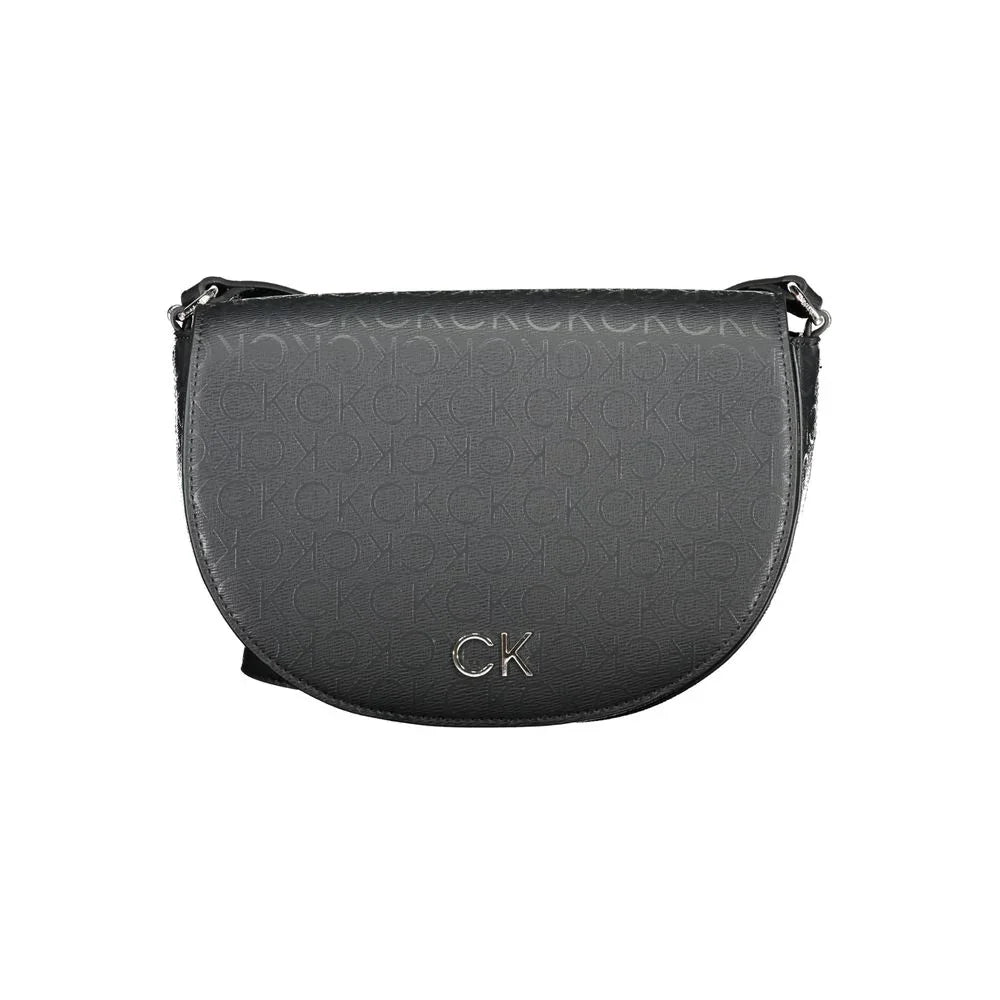 Calvin Klein Black Polyurethane Women Shoulder Bag
