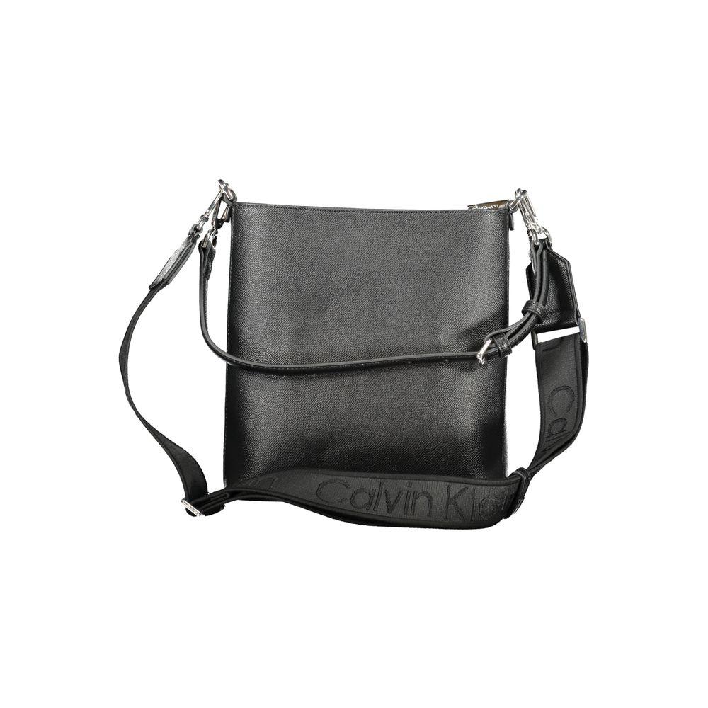 Calvin Klein Black Polyester Woman Shoulder Bag