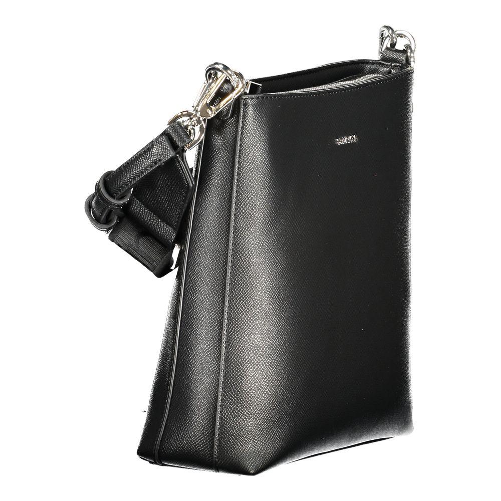 Schwarze Damen-Schultertasche von Calvin Klein aus Polyester