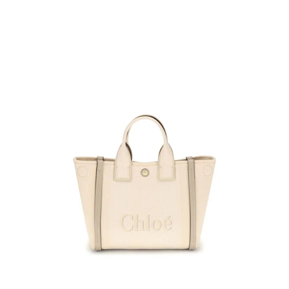 Chloé Beige Cotton Handbag