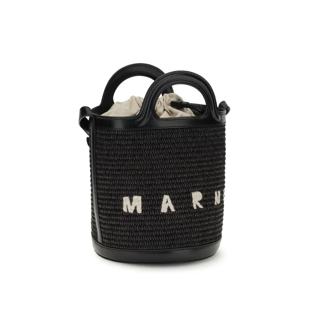 Marni Black Cotton Backet Bag