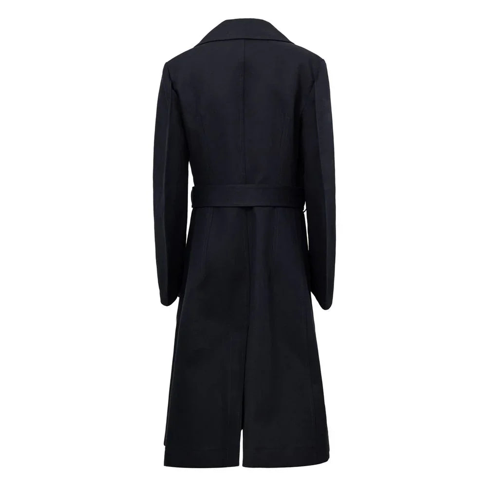 Bottega Veneta Blue Cotton Trench Coat