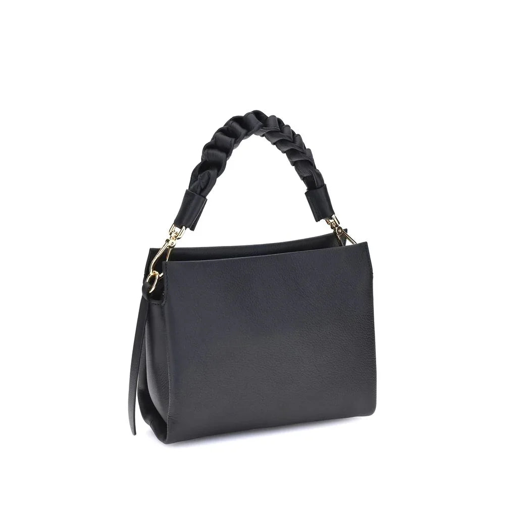 Coccinelle Black Calf Leather Bos Taurus Handbag
