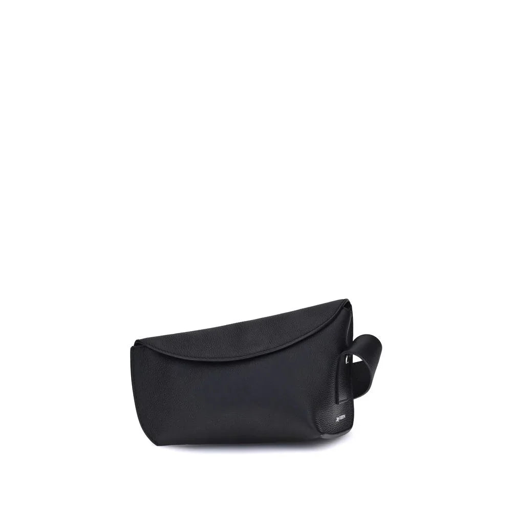 Alexander McQueen Black Calf Leather Bos Taurus Shoulder Bag