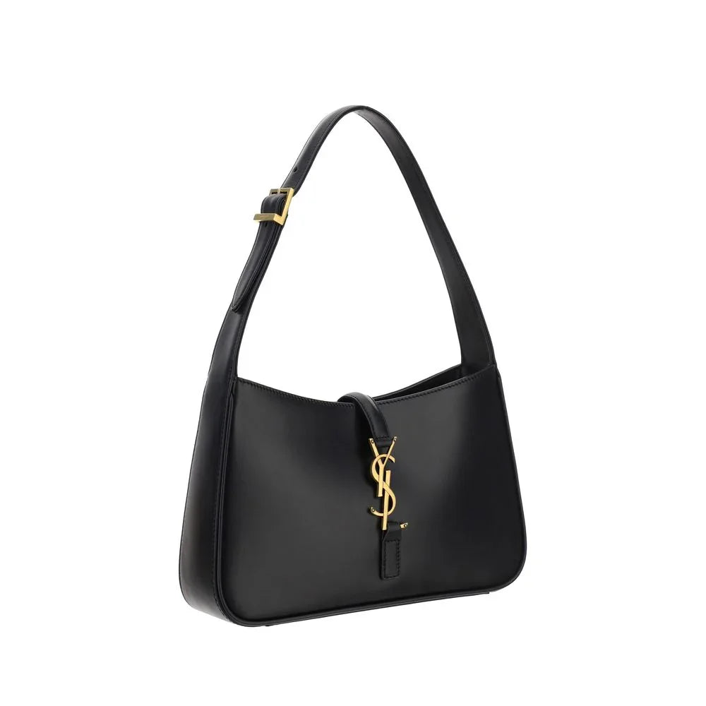 Saint Laurent Black Calf Leather Bos Taurus Handbag