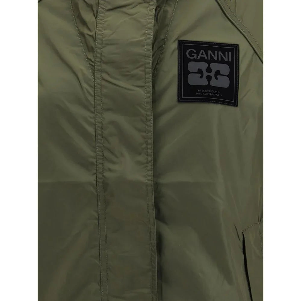 Ganni Bicolor Nylon Shell Jacket