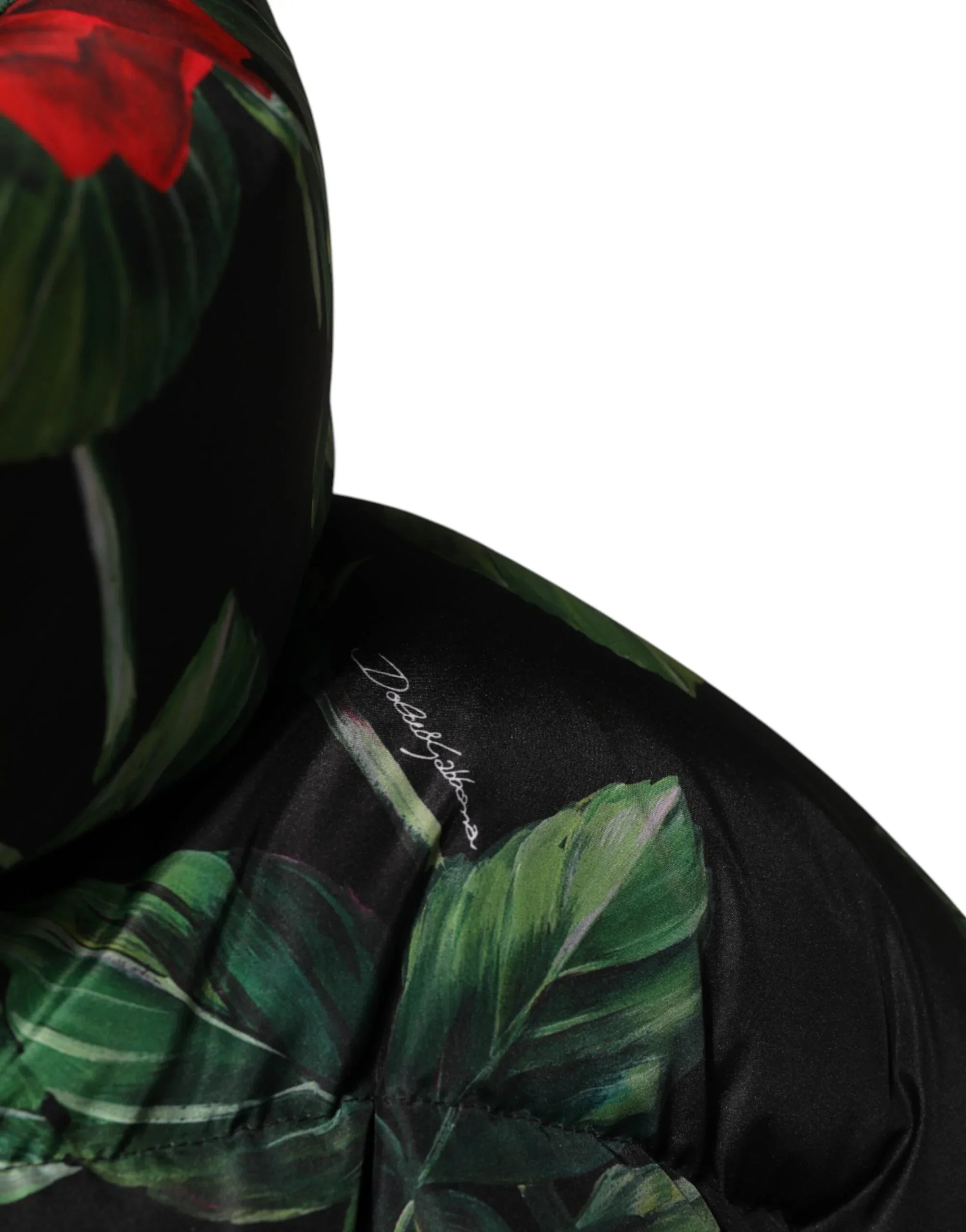 Dolce &amp; Gabbana Steppjacke mit mehrfarbigem Blumenmuster und durchgehendem Reißverschluss