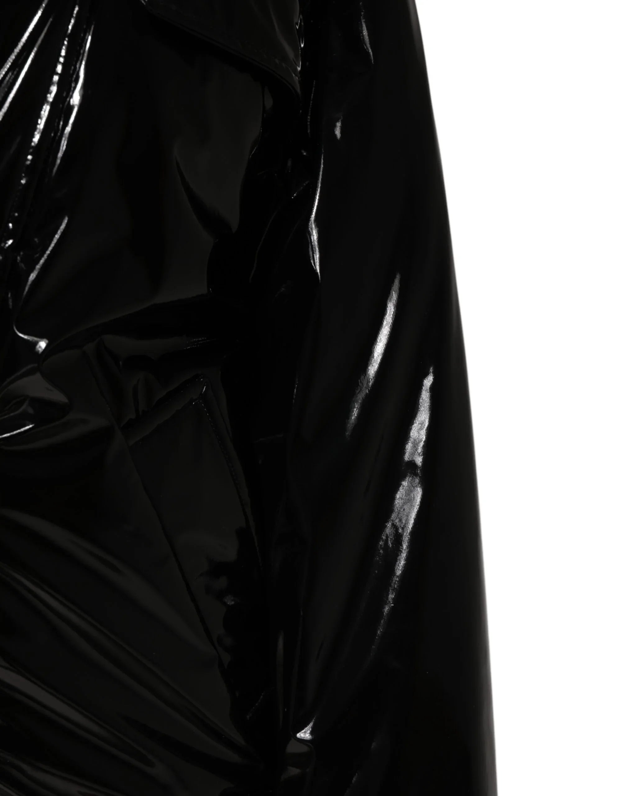 Giacca imbottita trapuntata nera in poliestere Dolce &amp; Gabbana