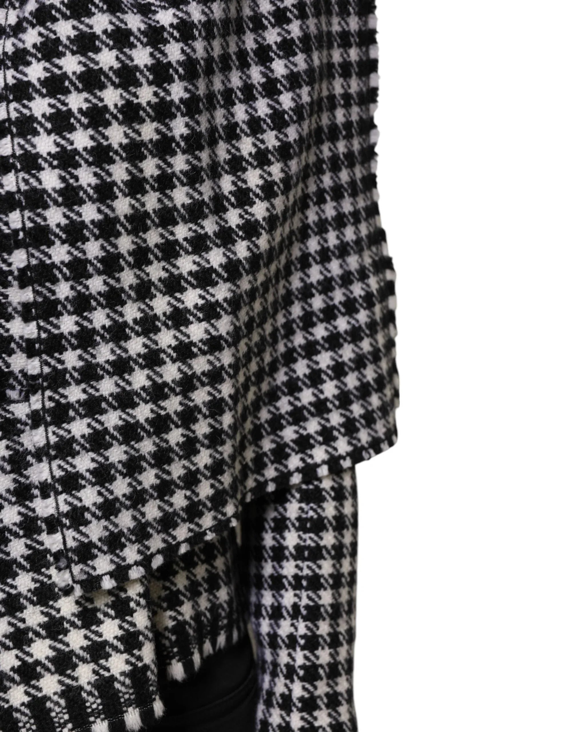 Dolce & Gabbana Multicolor Wool Monochrome Patterned Jacket