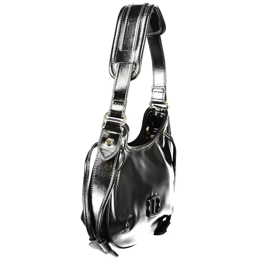 Twinset Black Polyurethane Women Hobo Bag