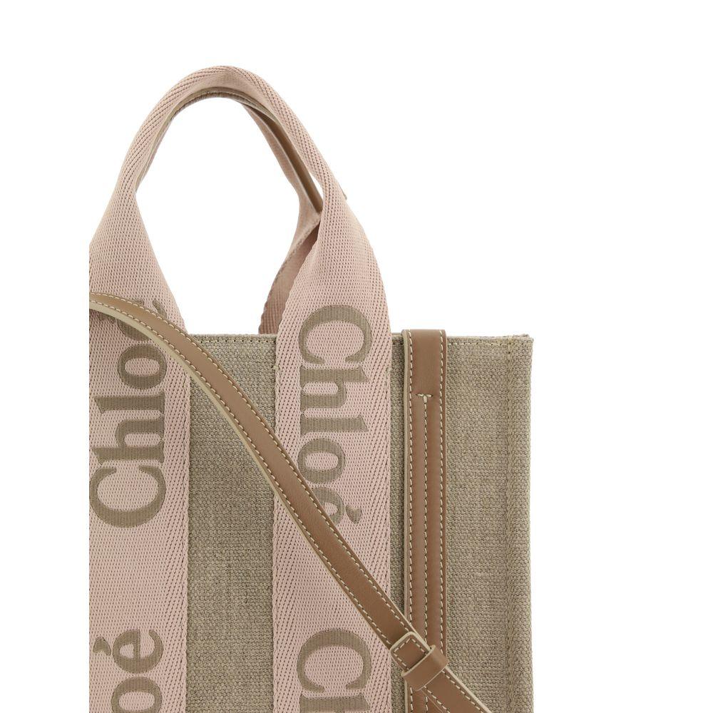 Chloé Beige Linen Handbag