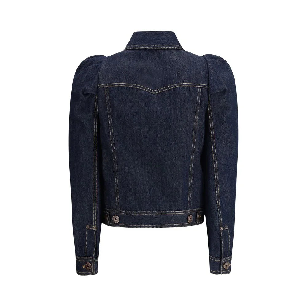 Alexander McQueen Blue Cotton Denim Jacket