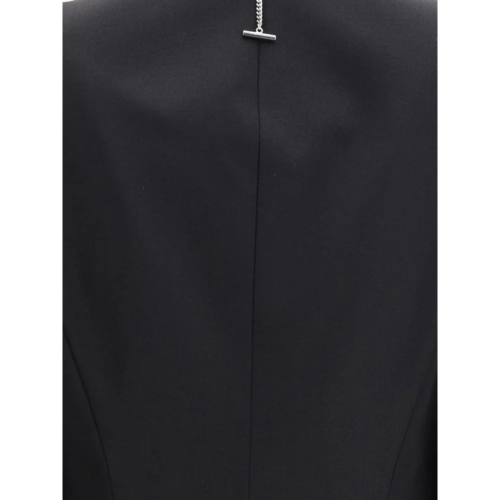 Alexander McQueen Black Wool Coat