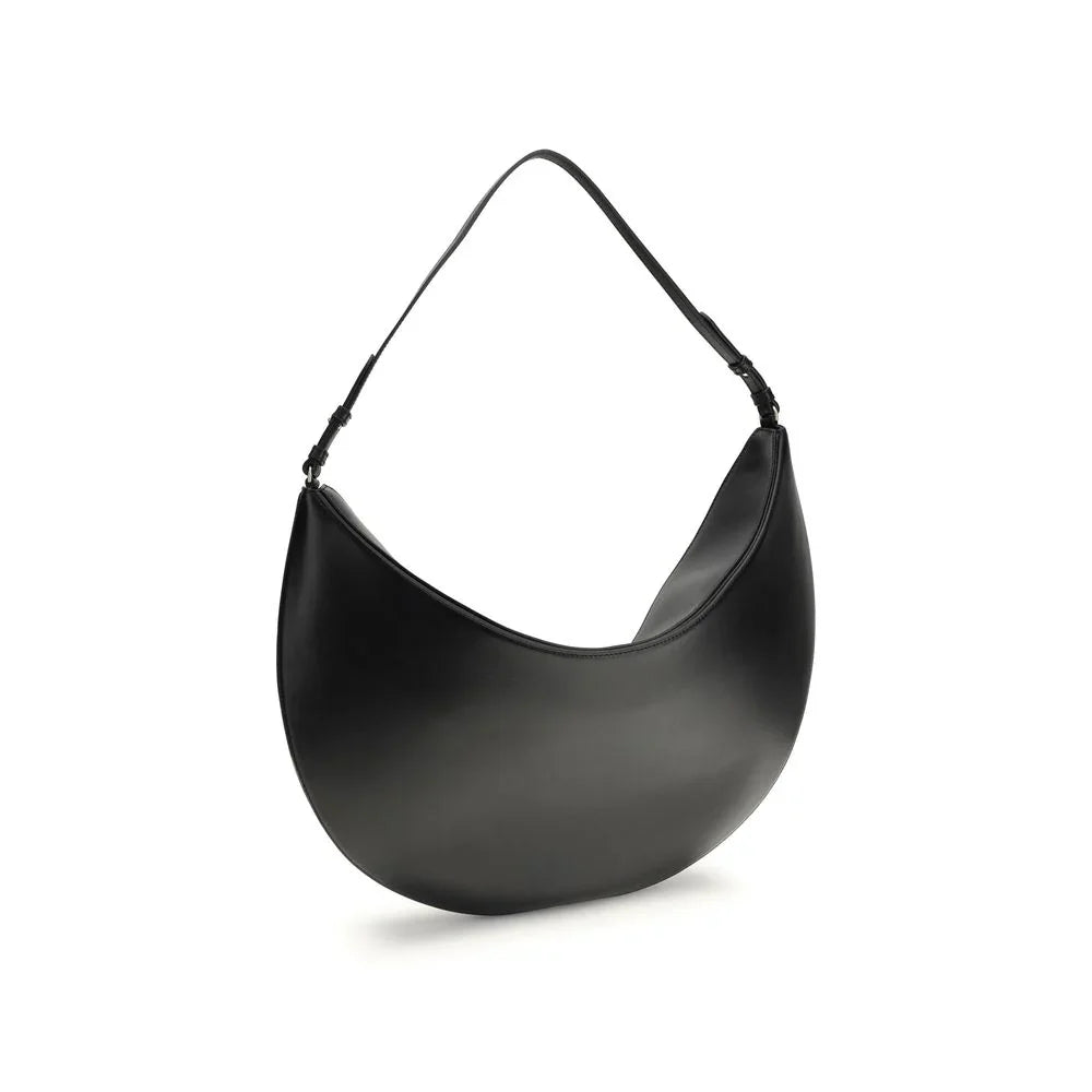 Borsa a tracolla Bos Taurus in pelle di vitello nera Jacquemus