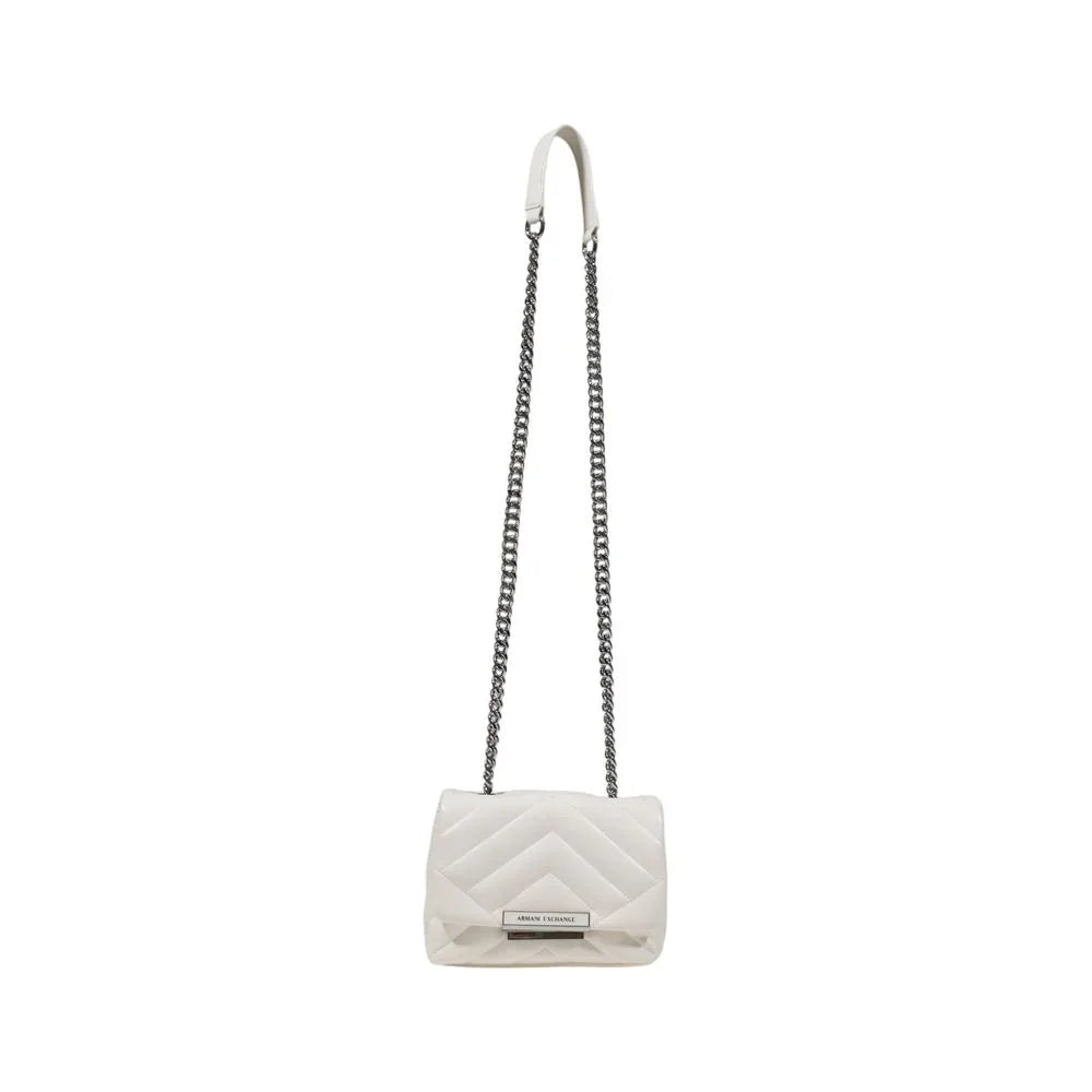 Armani Exchange White Polyester Handbag