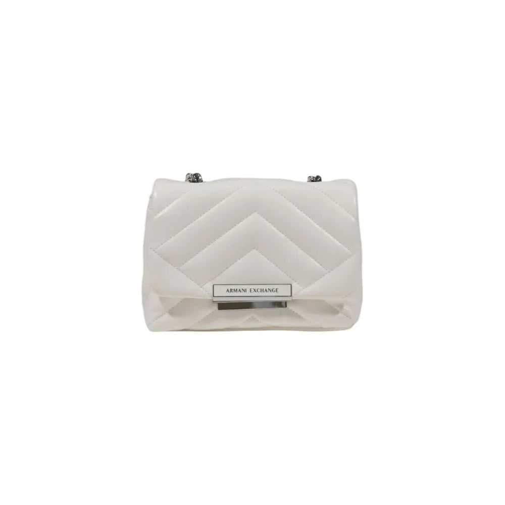 Armani Exchange White Polyester Handbag