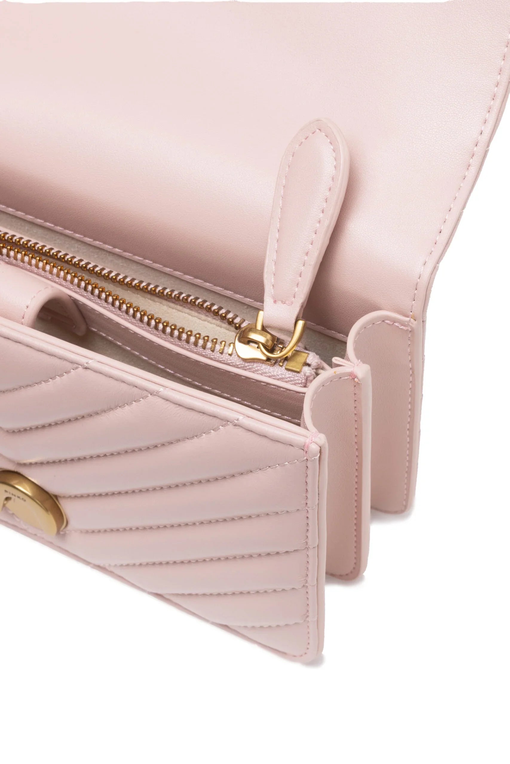 PINKO Powder Pink Love One Mini Shoulder Bag