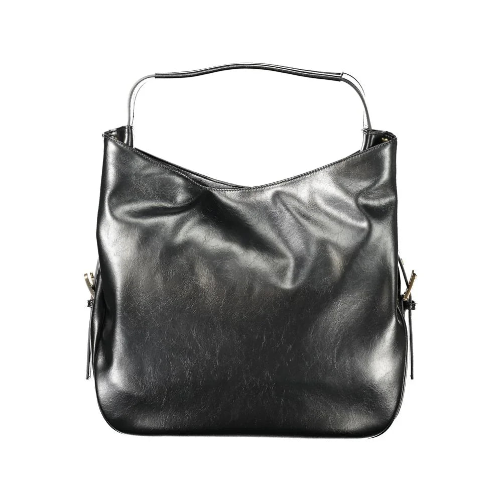 Twinset Black Polyurethane Women Hobo Bag