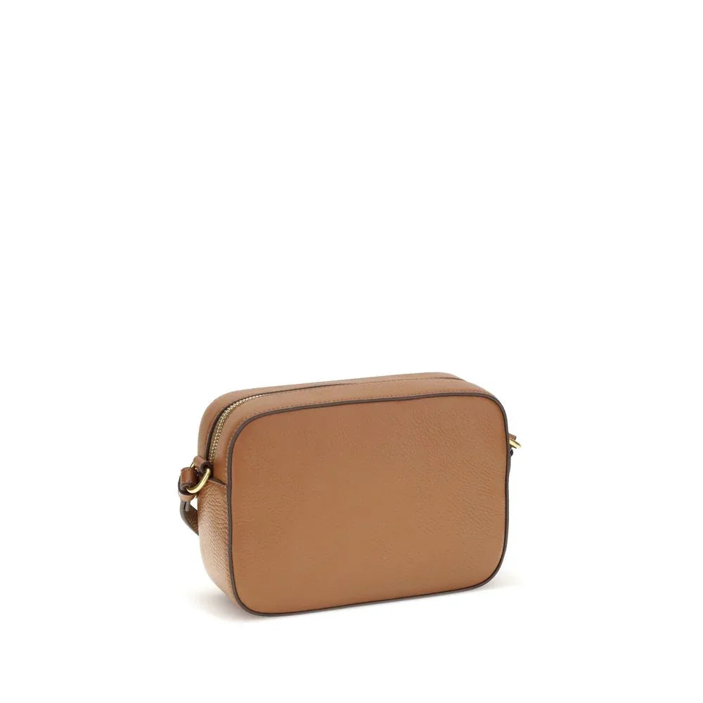 Coccinelle Brown Calf Leather Bos Taurus Shoulder Bag