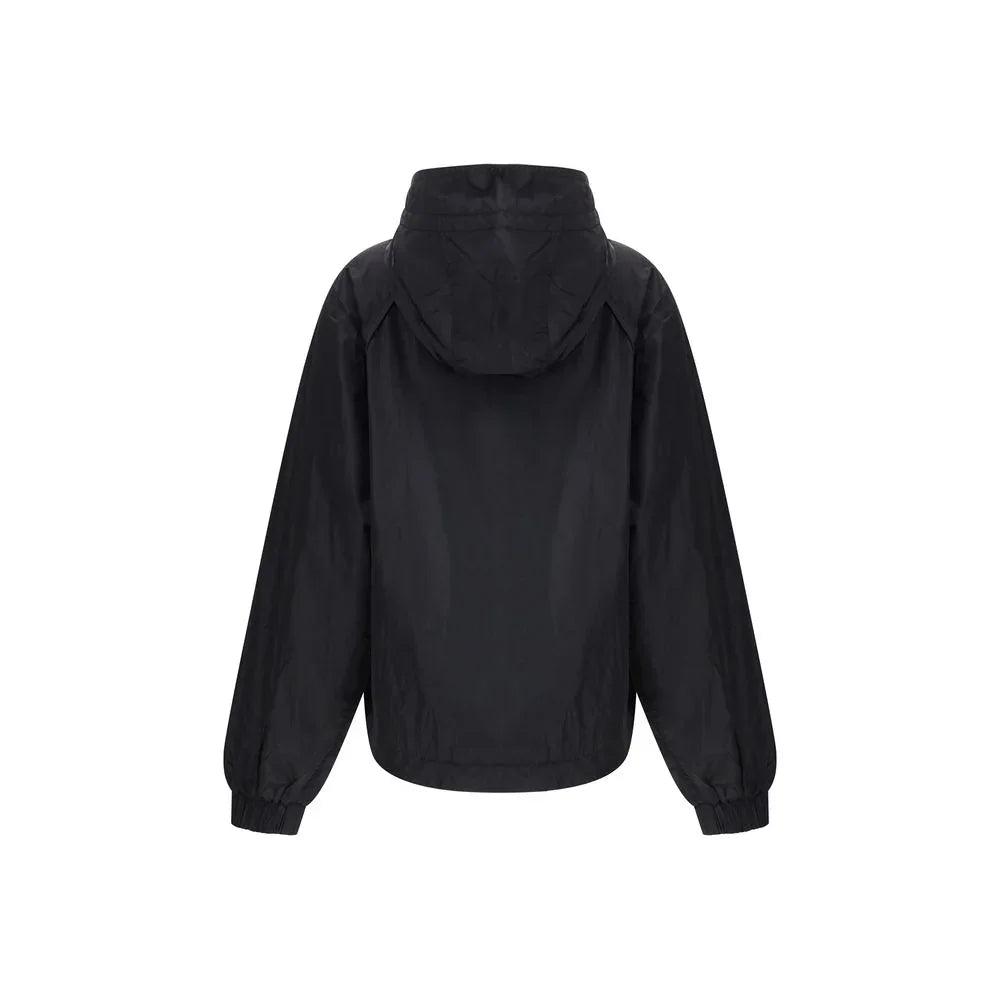 Ganni Black Nylon Shell Jacket