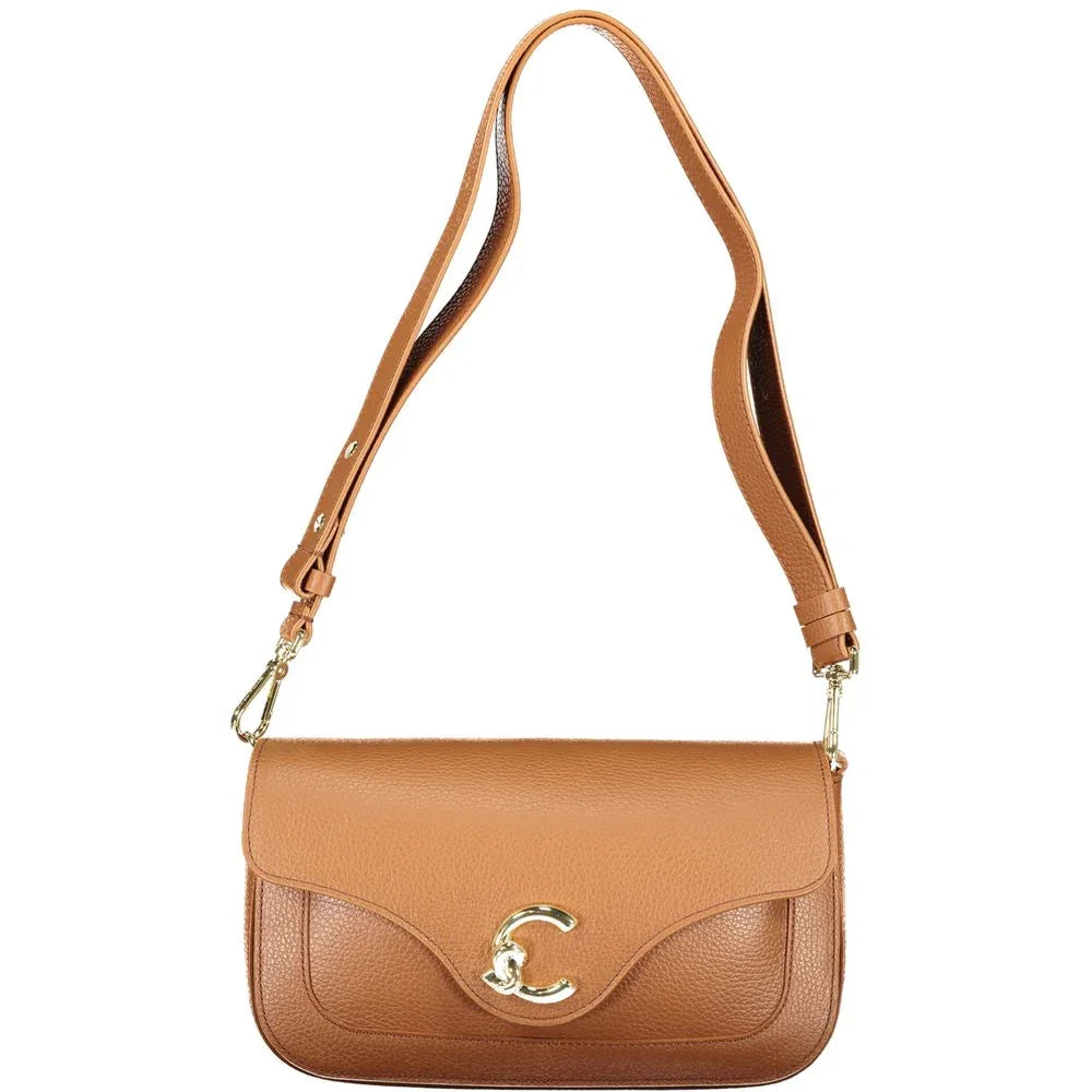 Coccinelle Marrone Leather Women Handbag