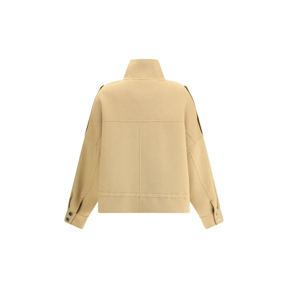 PINKO Beige Wool Coat