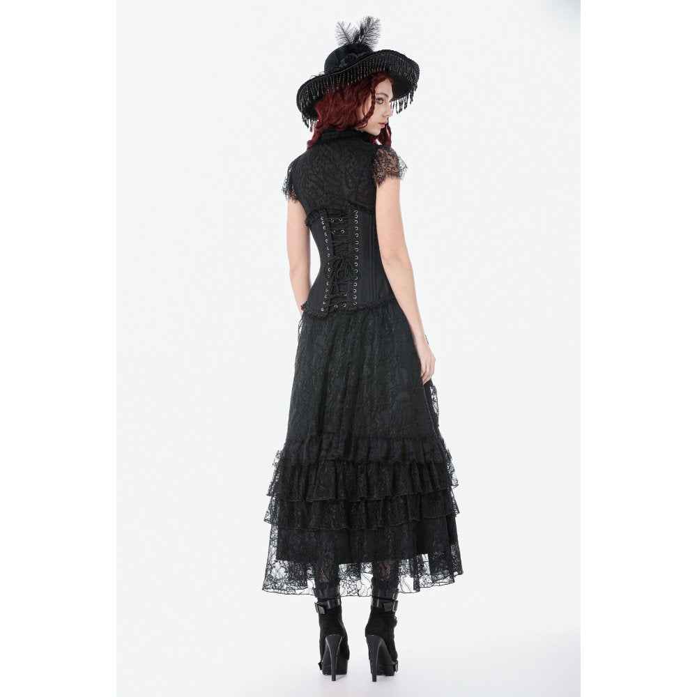 Dark in Love Talia Gothic Longline Metal Boned Corset