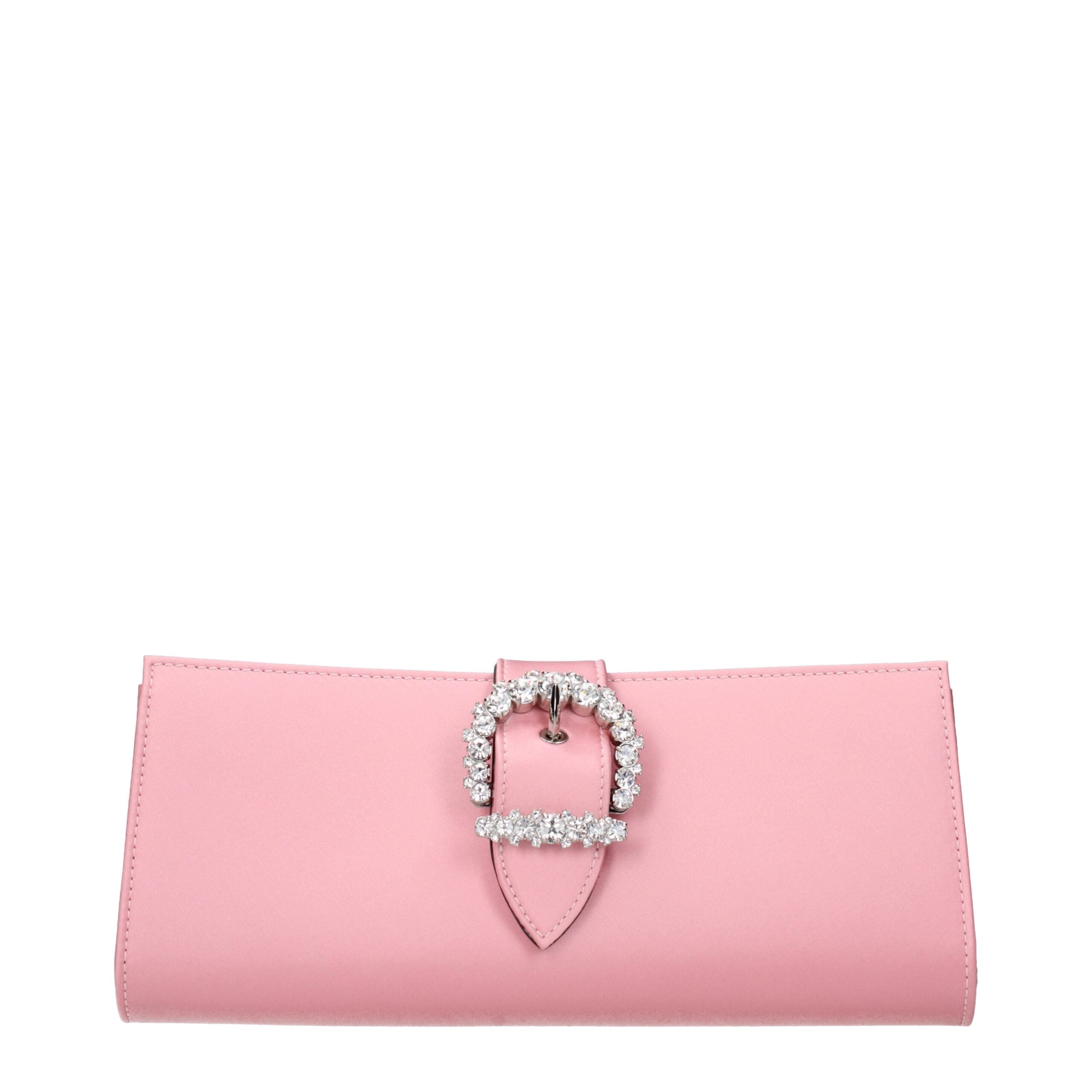 Jimmy Choo Pink Satin Clutch Bag