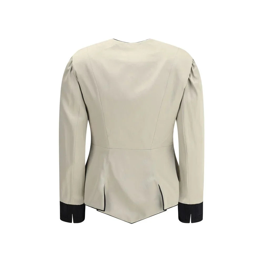 Chloé Silver Silk Coat