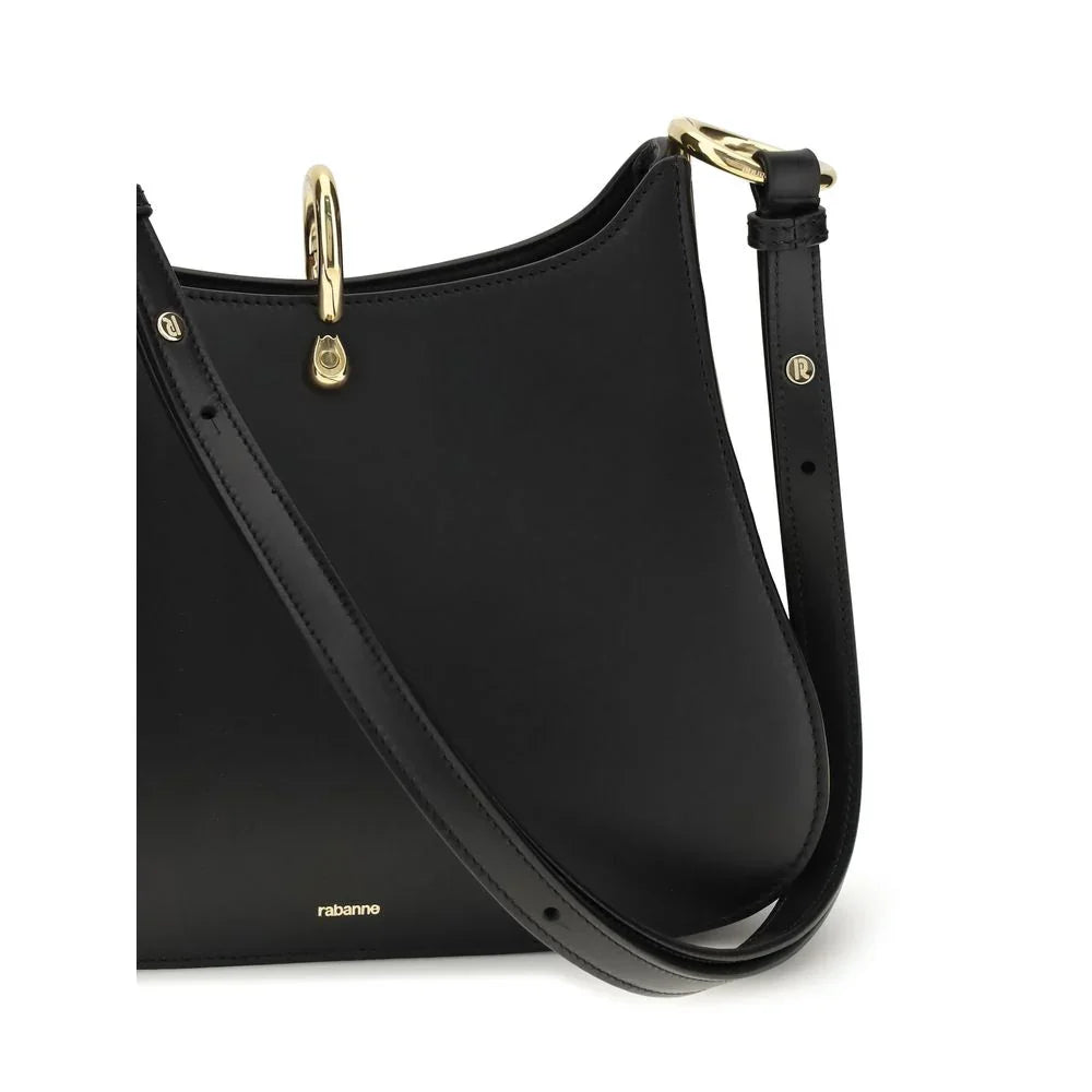 Rabanne Black Calf Leather Bos Taurus Shoulder Bag