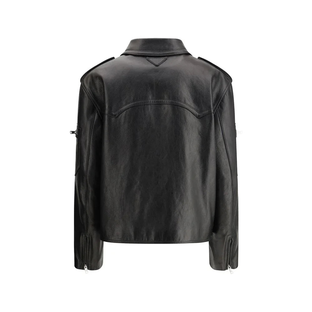Prada Black Leather Jacket