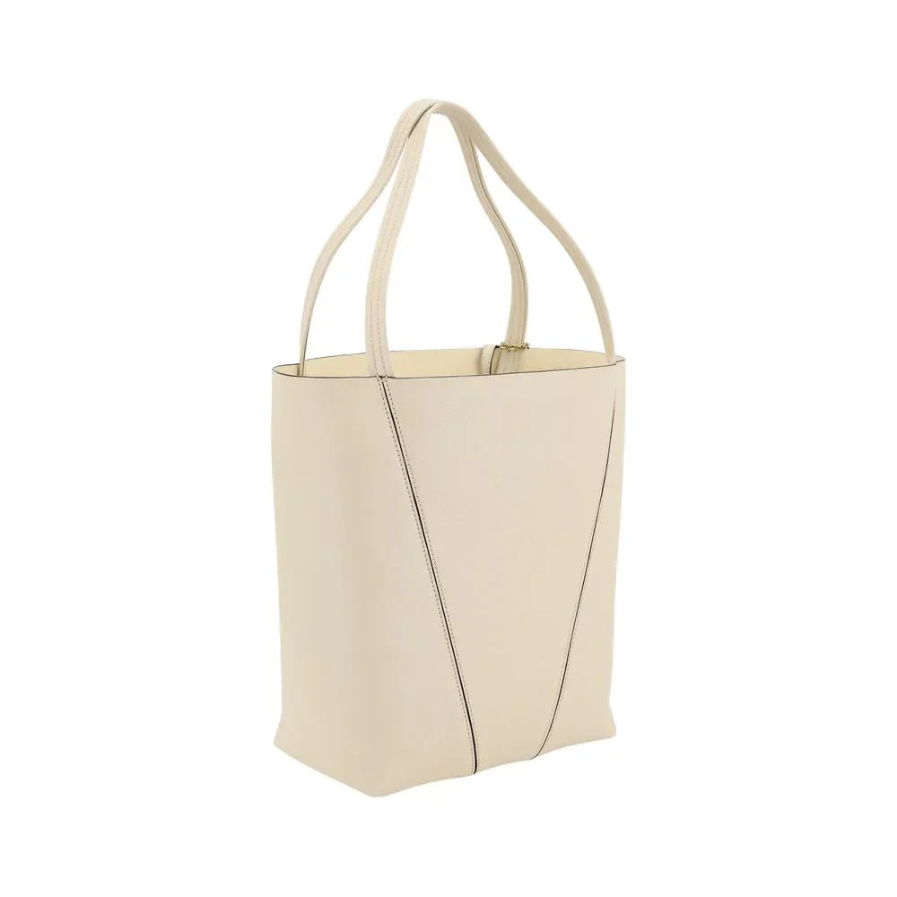 Chloé Cream Calf Leather Bos Taurus Shoulder Bag