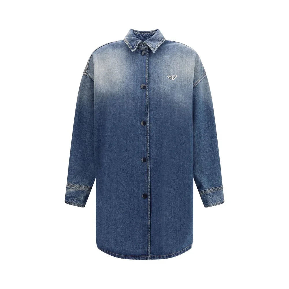 Prada Blue Cotton Denim Jacket