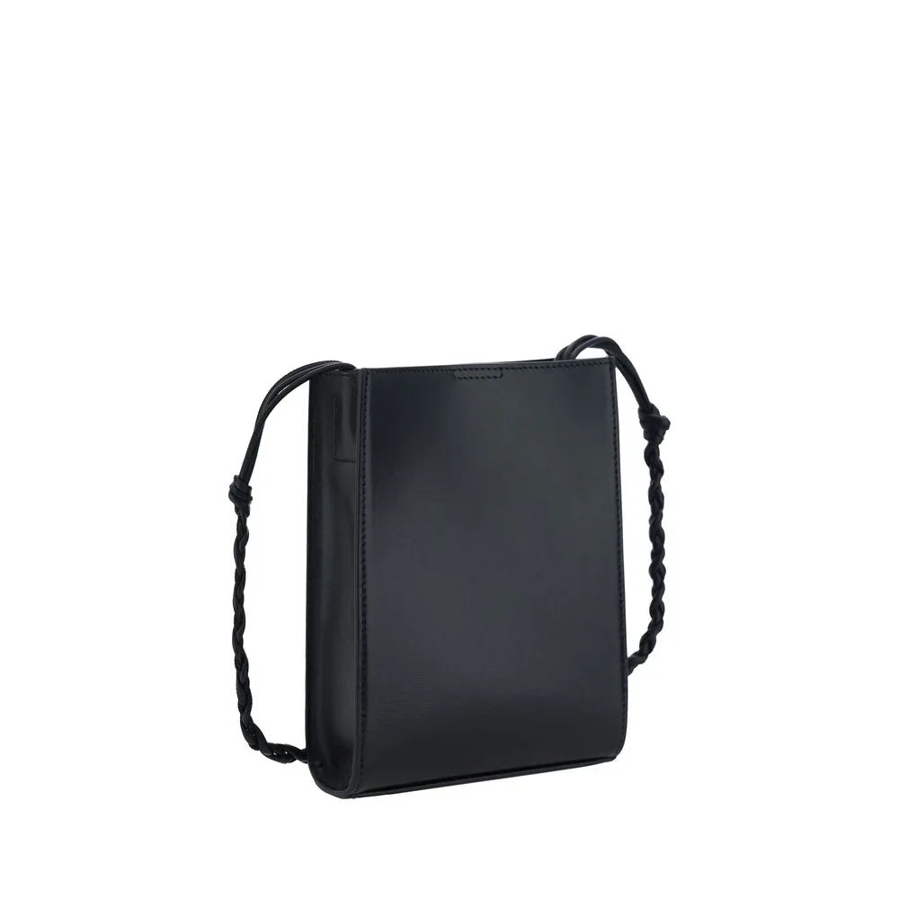 Borsa a tracolla Bos Taurus in pelle di vitello nera Jil Sander