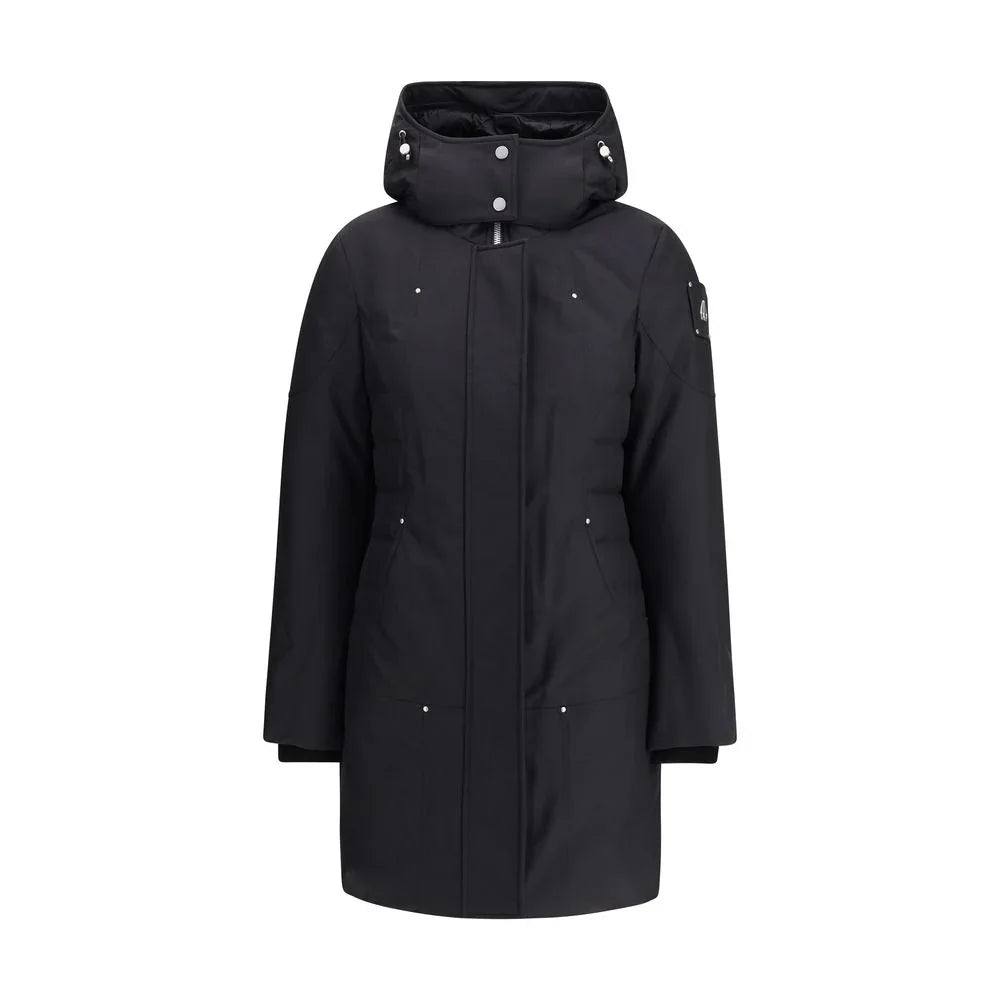 Moose Knuckles Black Recycled Polyester Parka