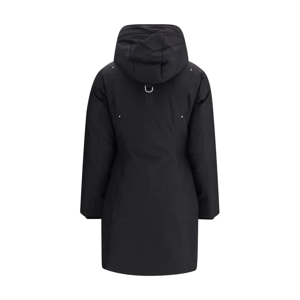 Moose Knuckles Black Recycled Polyester Parka