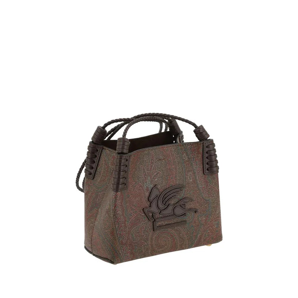 Etro Schultertasche aus braunem Stoff