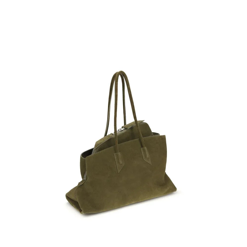 Borsa a tracolla Bos Taurus in pelle di vitello bicolore Attico