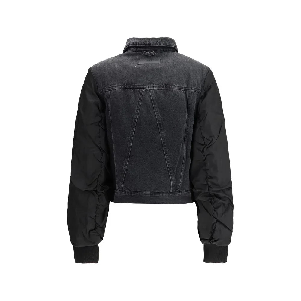 Ganni Black Cotton Denim Jacket