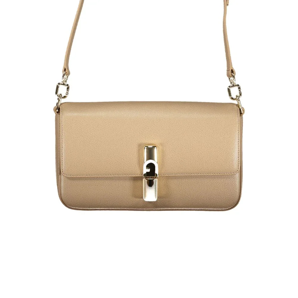 Furla Beige Leather Women Bag