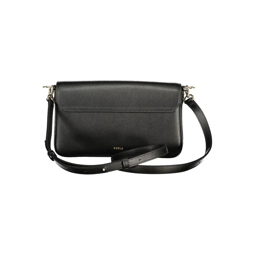 Furla Nero Leather Women Handbag