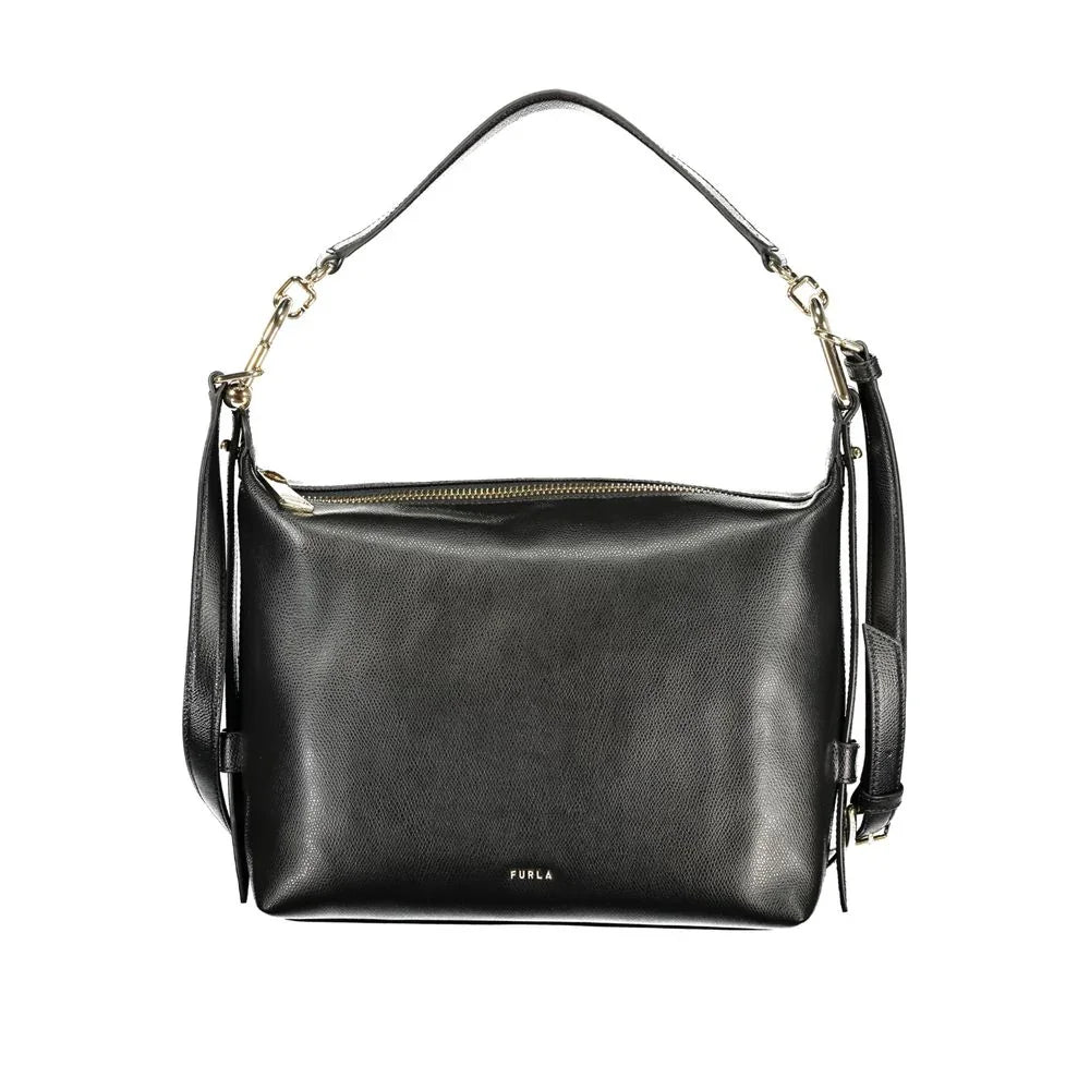 Furla Nero Leather Women Handbag