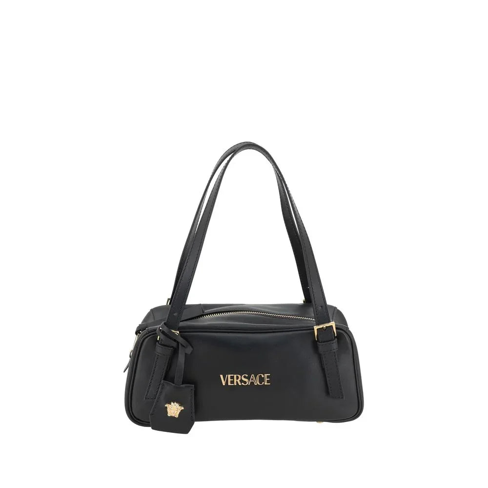 Borsa a tracolla Versace Ovis Aries in agnello nero