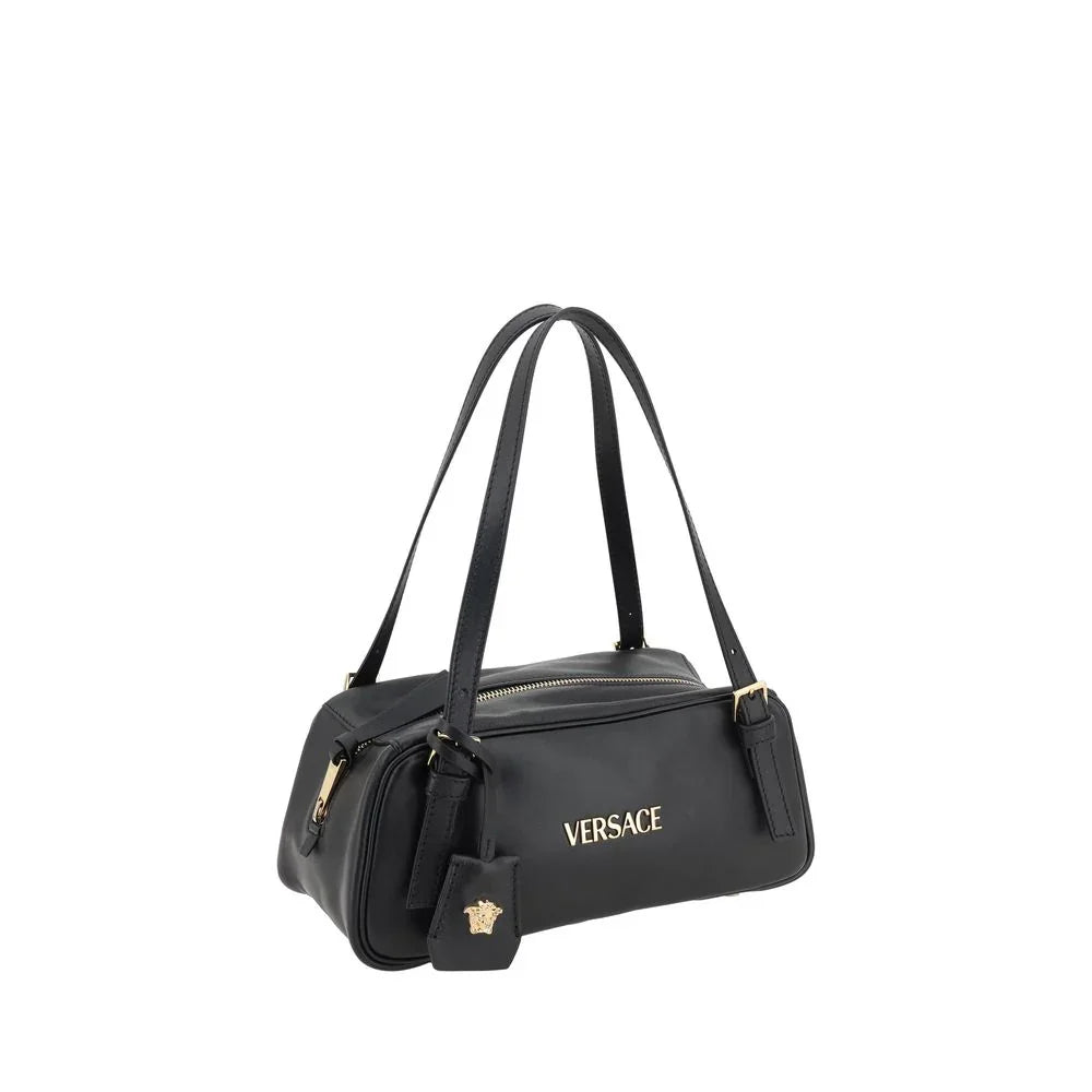 Borsa a tracolla Versace Ovis Aries in agnello nero